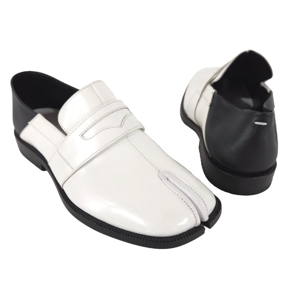 Maison Margiela Tabi Loafers US 5 EU 35 Womens White Black $1250